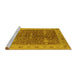 Sideview of Machine Washable Oriental Yellow Industrial Rug, wshurb3216yw