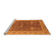 Sideview of Machine Washable Oriental Orange Industrial Area Rugs, wshurb3216org