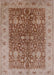 Machine Washable Industrial Modern Chestnut Red Rug, wshurb3216