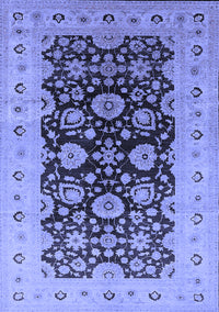 Oriental Blue Industrial Rug, urb3217blu