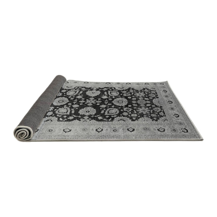 Sideview of Oriental Gray Industrial Rug, urb3217gry
