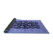 Sideview of Oriental Blue Industrial Rug, urb3217blu