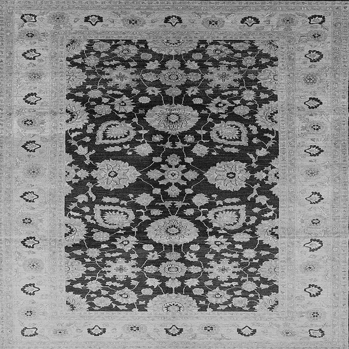 Square Machine Washable Oriental Gray Industrial Rug, wshurb3217gry