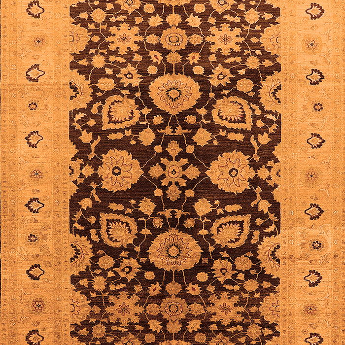 Machine Washable Oriental Orange Industrial Area Rugs, wshurb3217org