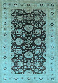 Oriental Light Blue Industrial Rug, urb3217lblu