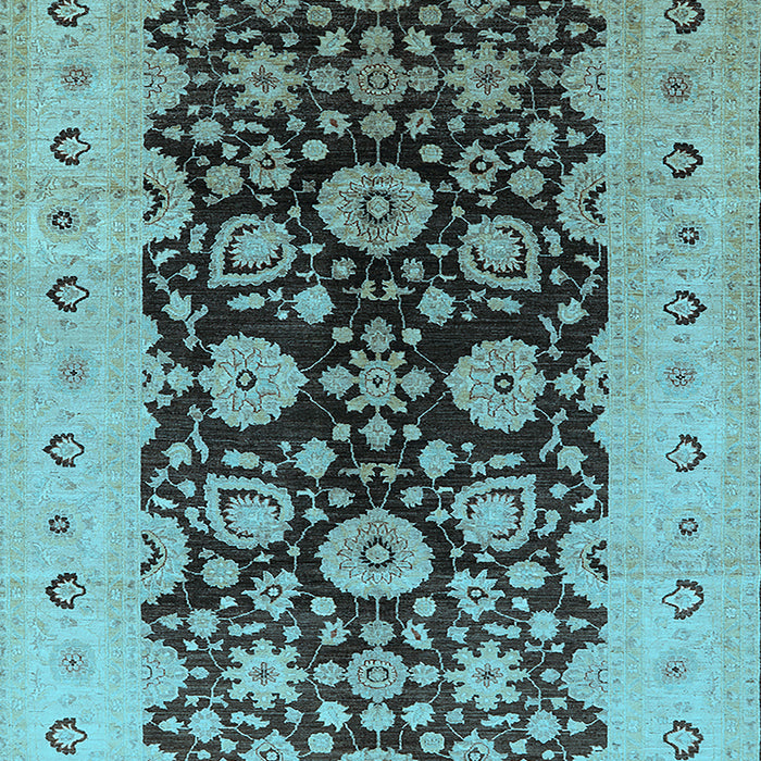 Oriental Light Blue Industrial Rug, urb3217lblu