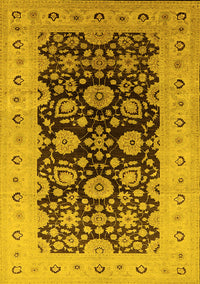 Oriental Yellow Industrial Rug, urb3217yw