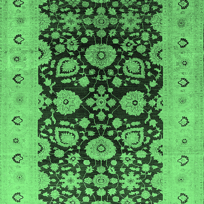 Oriental Emerald Green Industrial Rug, urb3217emgrn