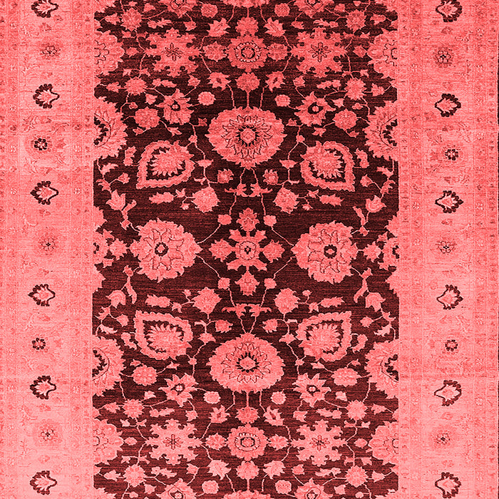 Machine Washable Oriental Red Industrial Rug, wshurb3217red
