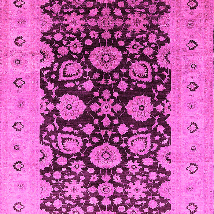 Machine Washable Oriental Pink Industrial Rug, wshurb3217pnk