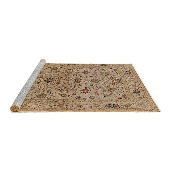 Sideview of Machine Washable Industrial Modern Light Brown Rug, wshurb3218