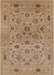 Mid-Century Modern Light Brown Oriental Rug, urb3218