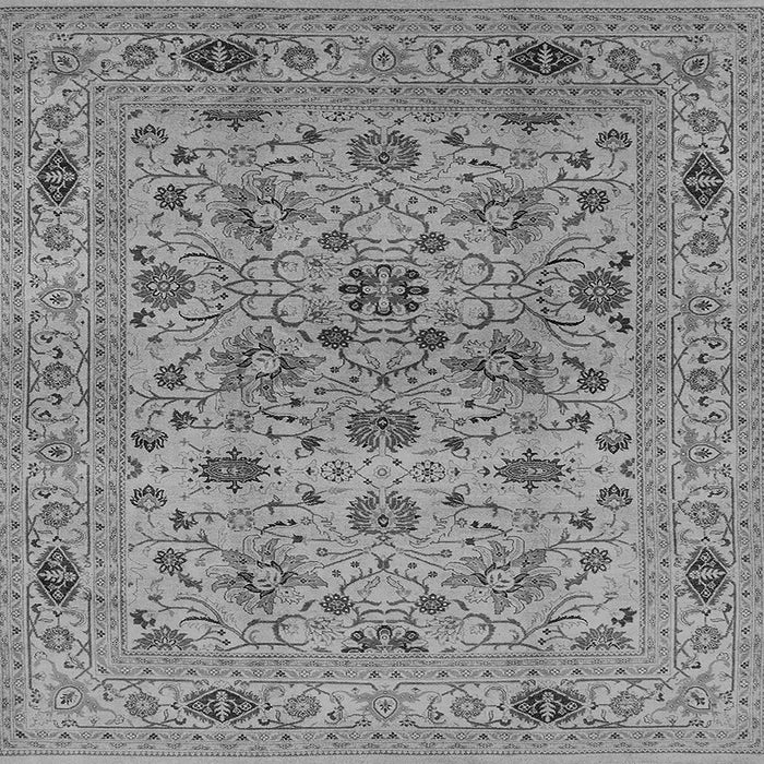 Square Oriental Gray Industrial Rug, urb3218gry