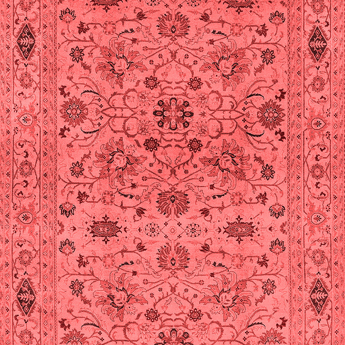 Machine Washable Oriental Red Industrial Rug, wshurb3218red
