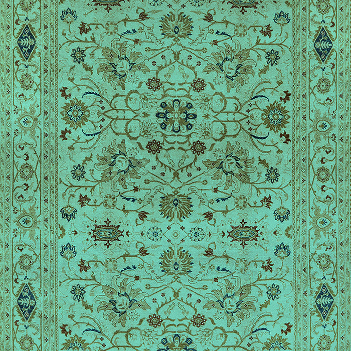 Oriental Turquoise Industrial Rug, urb3218turq