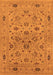 Machine Washable Oriental Orange Industrial Area Rugs, wshurb3218org