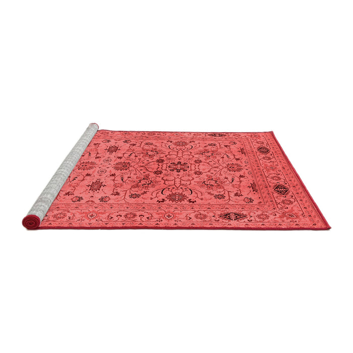 Industrial Red Washable Rugs