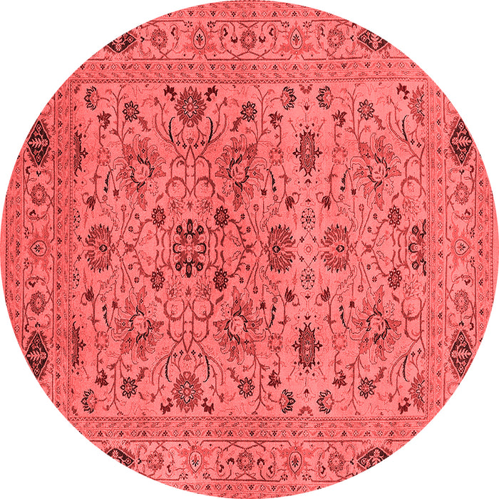 Machine Washable Oriental Red Industrial Rug, wshurb3218red
