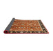 Sideview of Mid-Century Modern Brown Sand Brown Oriental Rug, urb3219