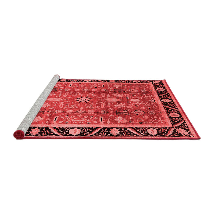 Industrial Red Washable Rugs