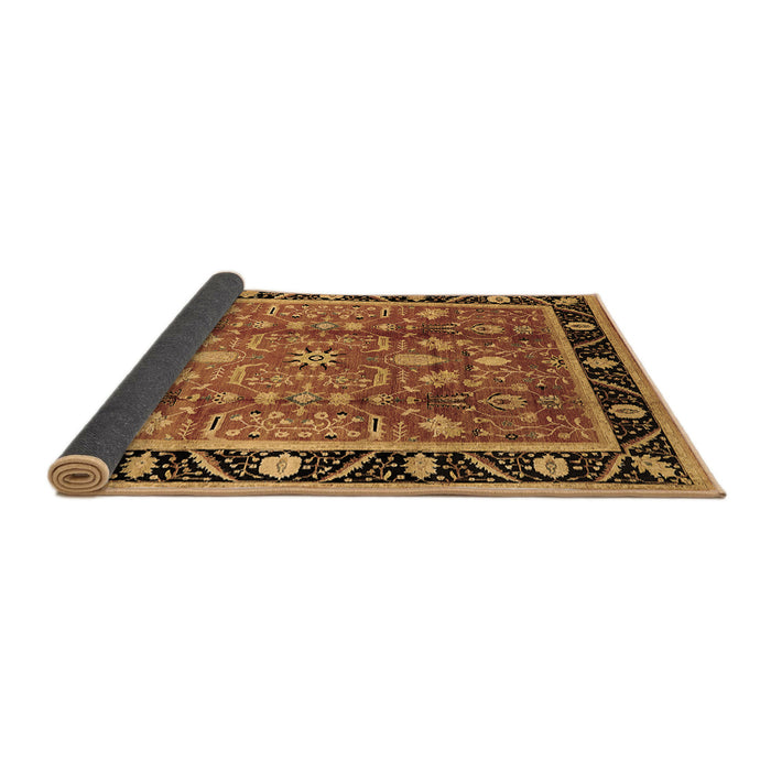 Sideview of Oriental Brown Industrial Rug, urb3219brn