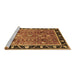 Sideview of Machine Washable Oriental Brown Industrial Rug, wshurb3219brn