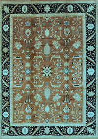 Oriental Light Blue Industrial Rug, urb3219lblu