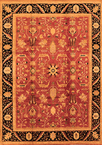 Oriental Orange Industrial Rug, urb3219org