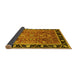 Sideview of Oriental Yellow Industrial Rug, urb3219yw