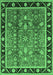 Oriental Emerald Green Industrial Rug, urb3219emgrn