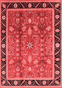 Oriental Red Industrial Rug, urb3219red