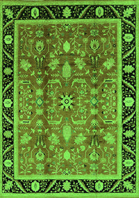 Oriental Green Industrial Rug, urb3219grn