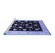 Sideview of Machine Washable Oriental Blue Industrial Rug, wshurb3220blu