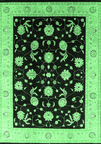 Oriental Emerald Green Industrial Rug, urb3220emgrn