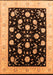 Machine Washable Oriental Orange Industrial Area Rugs, wshurb3220org