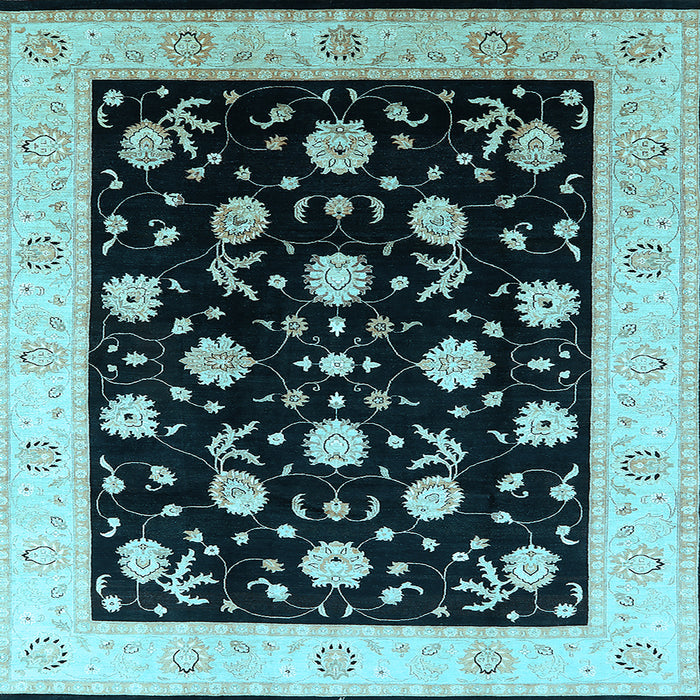 Square Oriental Light Blue Industrial Rug, urb3220lblu
