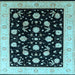 Square Oriental Light Blue Industrial Rug, urb3220lblu