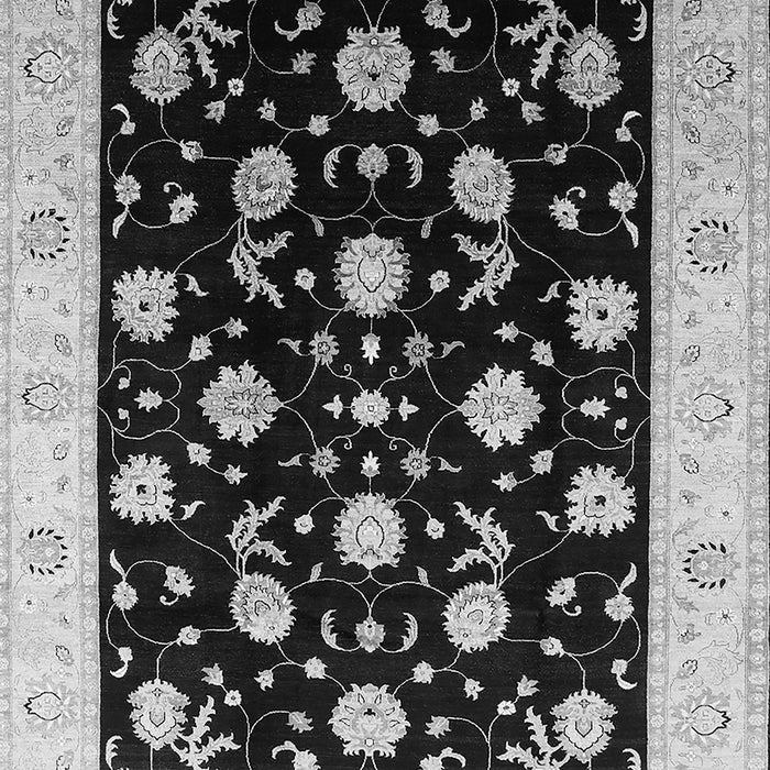 Machine Washable Oriental Gray Industrial Rug, wshurb3220gry