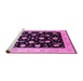 Sideview of Machine Washable Oriental Pink Industrial Rug, wshurb3220pnk