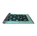 Sideview of Oriental Light Blue Industrial Rug, urb3220lblu