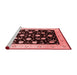 Industrial Red Washable Rugs