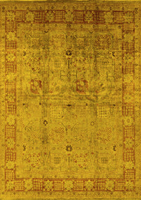 Oriental Yellow Industrial Rug, urb3221yw