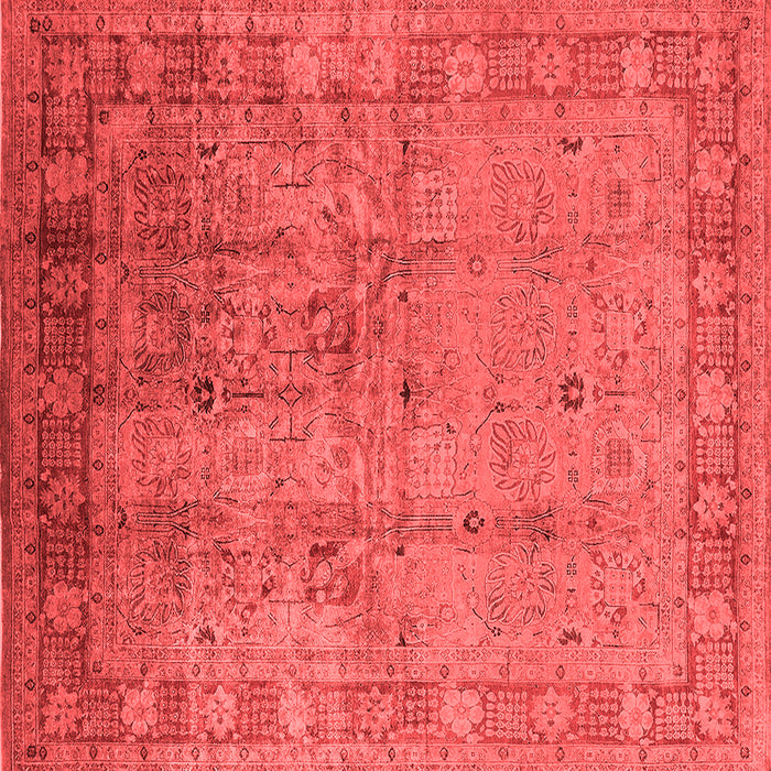 Machine Washable Oriental Red Industrial Rug, wshurb3221red