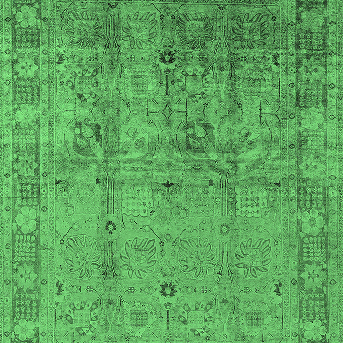 Oriental Emerald Green Industrial Rug, urb3221emgrn