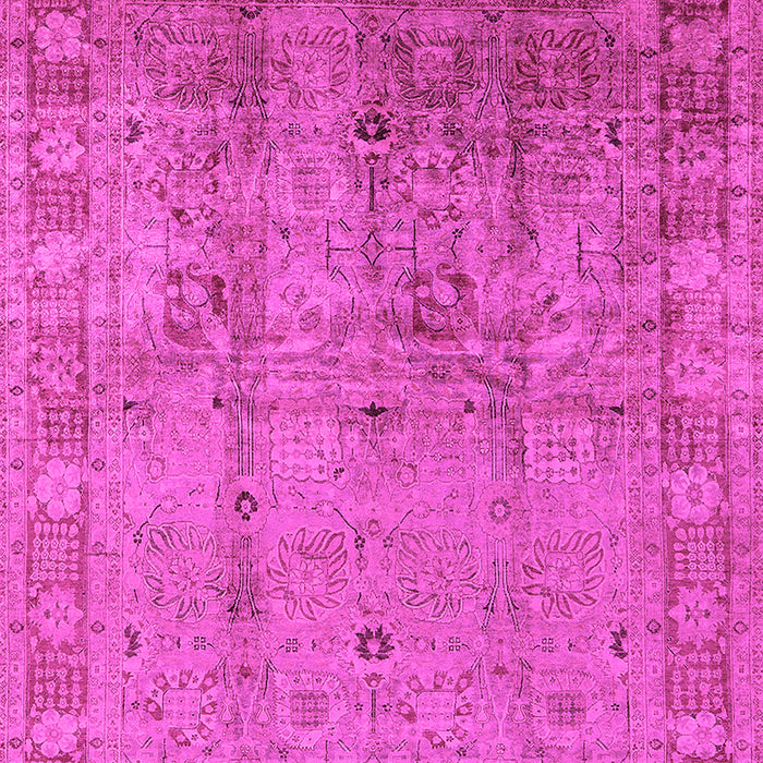 Machine Washable Oriental Pink Industrial Rug, wshurb3221pnk