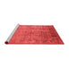 Industrial Red Washable Rugs