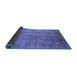 Sideview of Oriental Blue Industrial Rug, urb3221blu