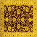 Square Oriental Yellow Industrial Rug, urb3222yw