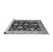 Sideview of Machine Washable Oriental Gray Industrial Rug, wshurb3222gry