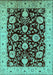 Oriental Turquoise Industrial Rug, urb3222turq